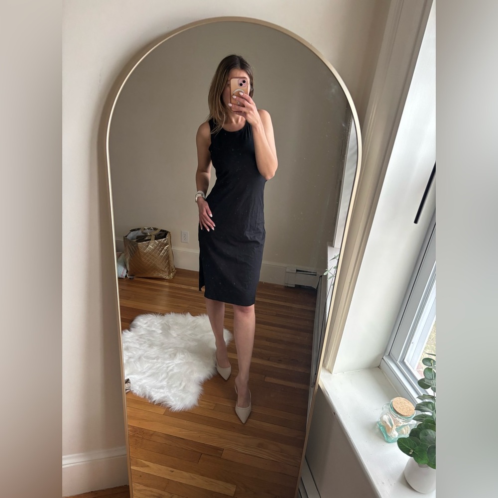 New with Tags GAP Cotton Midi Dress features back tie /  Large
